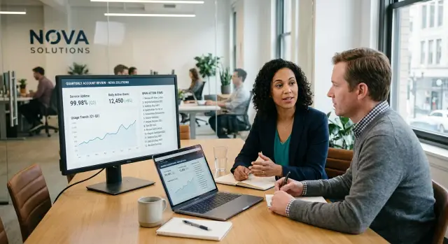 Technical account reviews that catch churn risks early