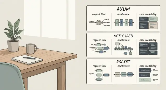 Axum vs Actix Web vs Rocket for real Rust API work