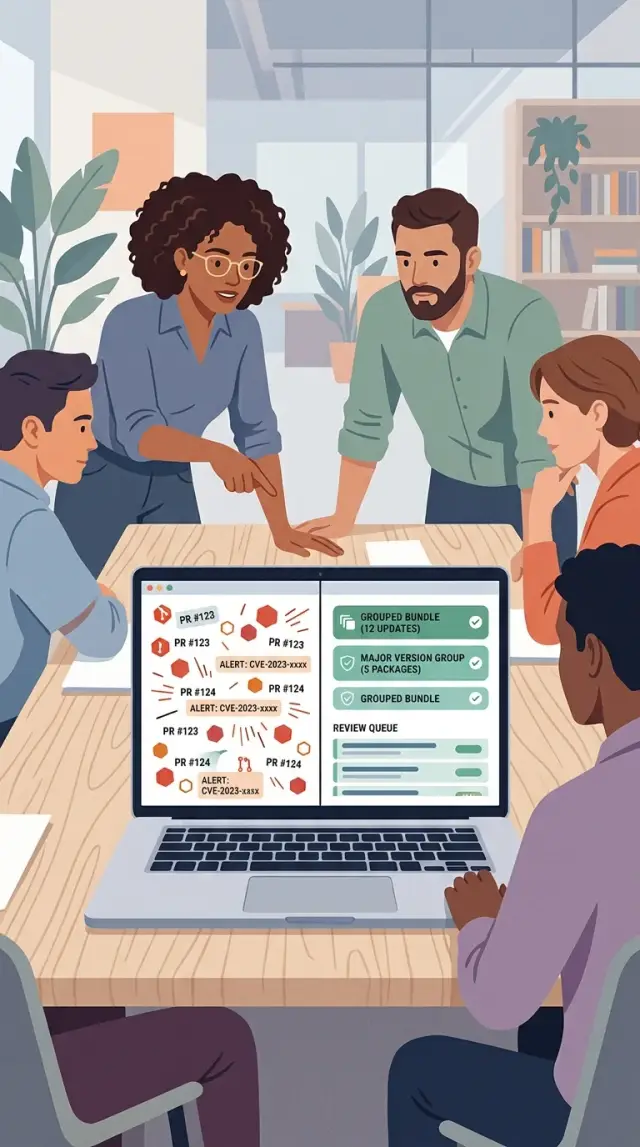 Renovate vs Dependabot: reduce update noise and group smart
