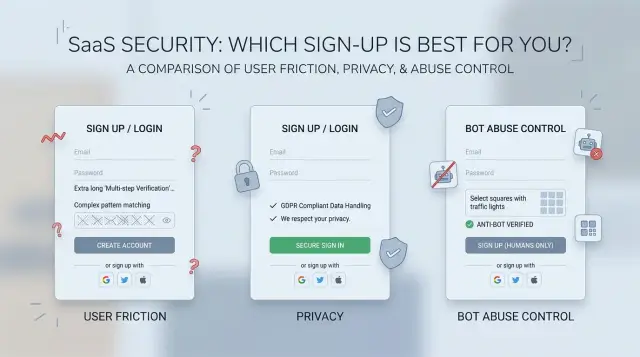 Cloudflare Turnstile vs reCAPTCHA vs hCaptcha for SaaS