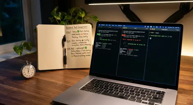 Vitest vs Jest vs node:test for backend daily work