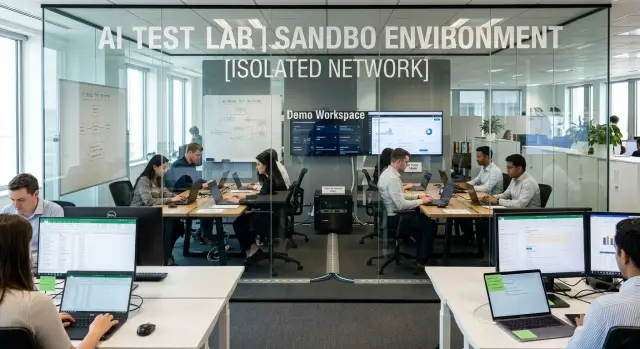AI sandbox for employees before a full company rollout