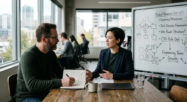 Technical founder decision rights in early hiring