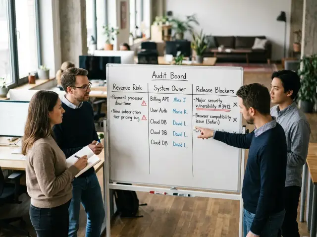 Technical audit for paying customers: focus on revenue risk