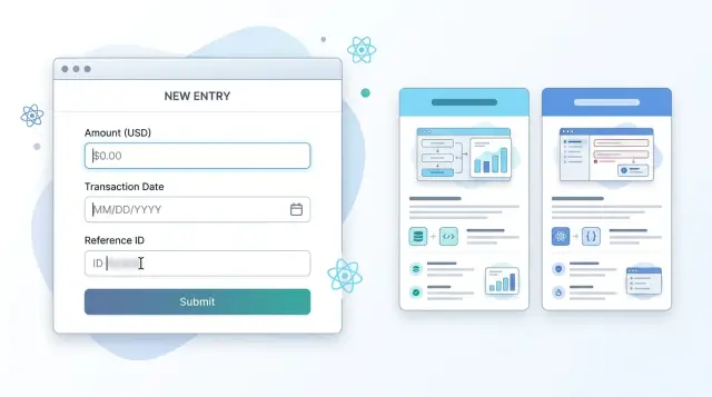 React input masking libraries for money, dates, and IDs