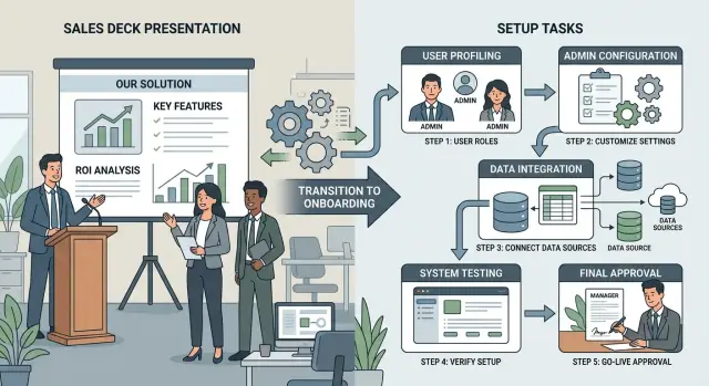B2B onboarding breaks when setup follows the sales deck