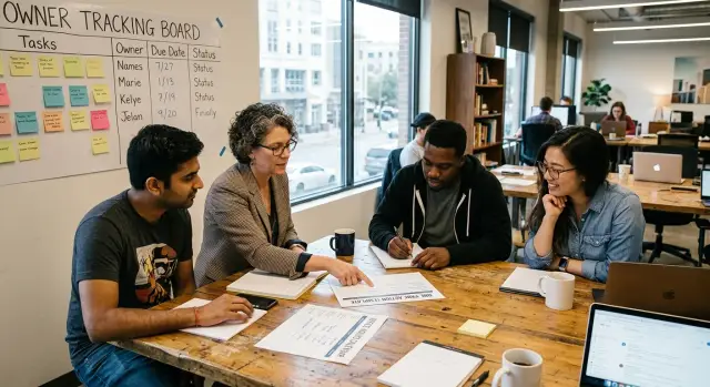 Accelerator mentor follow-up that turns talks into action