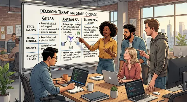 Terraform state backend: GitLab, S3, or Terraform Cloud