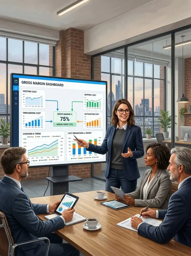 Gross margin plan investors can track in your startup