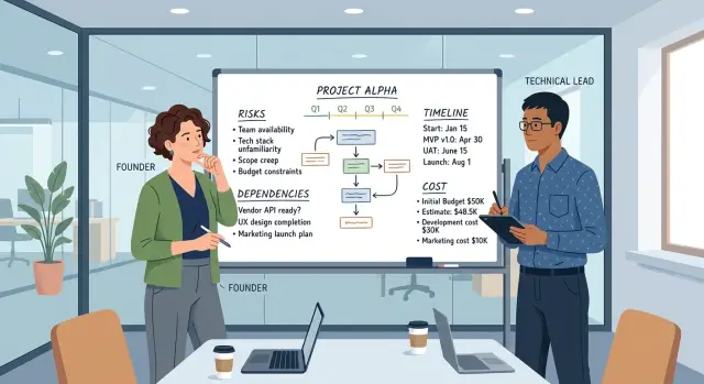 Founder-led product discovery with technical guardrails