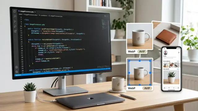PHP image libraries for resize, watermark, and format conversion