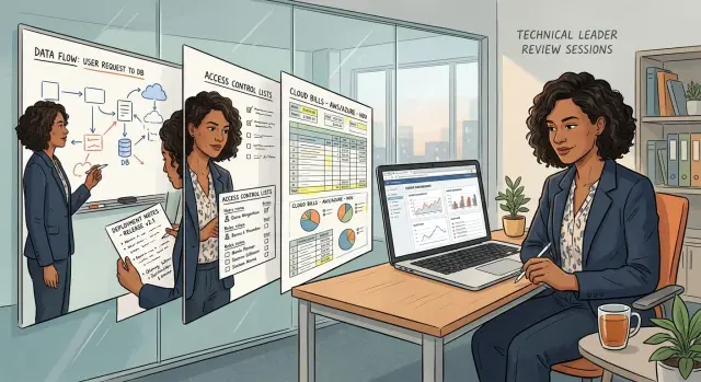 Inherited stack triage in five sessions for new tech leads