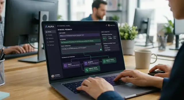 User correction loops for AI products that improve fast