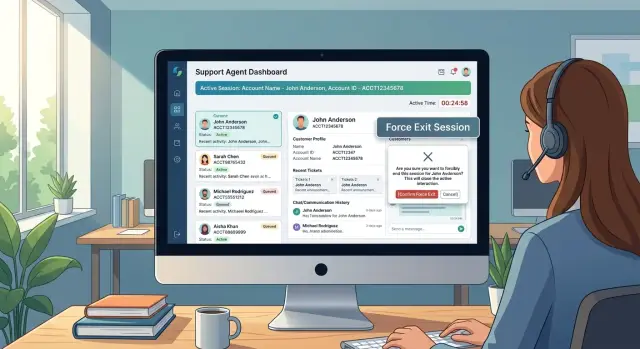 Prevent account mixups in support sessions with clear rules