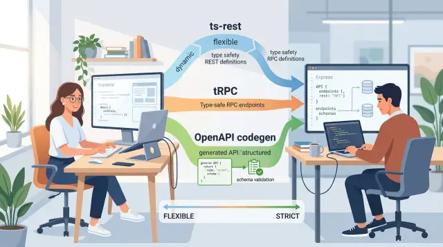 ts-rest vs tRPC vs OpenAPI codegen: how to choose