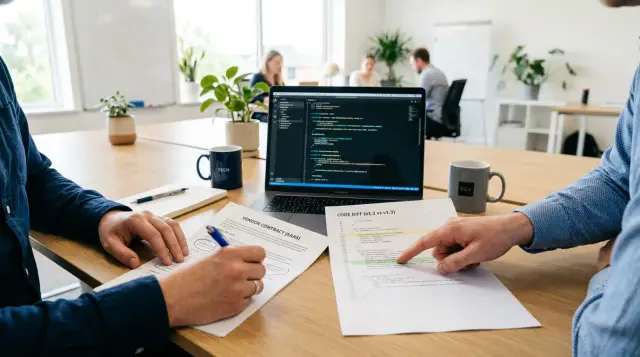 Who should assess commercial use of AI-generated code first?