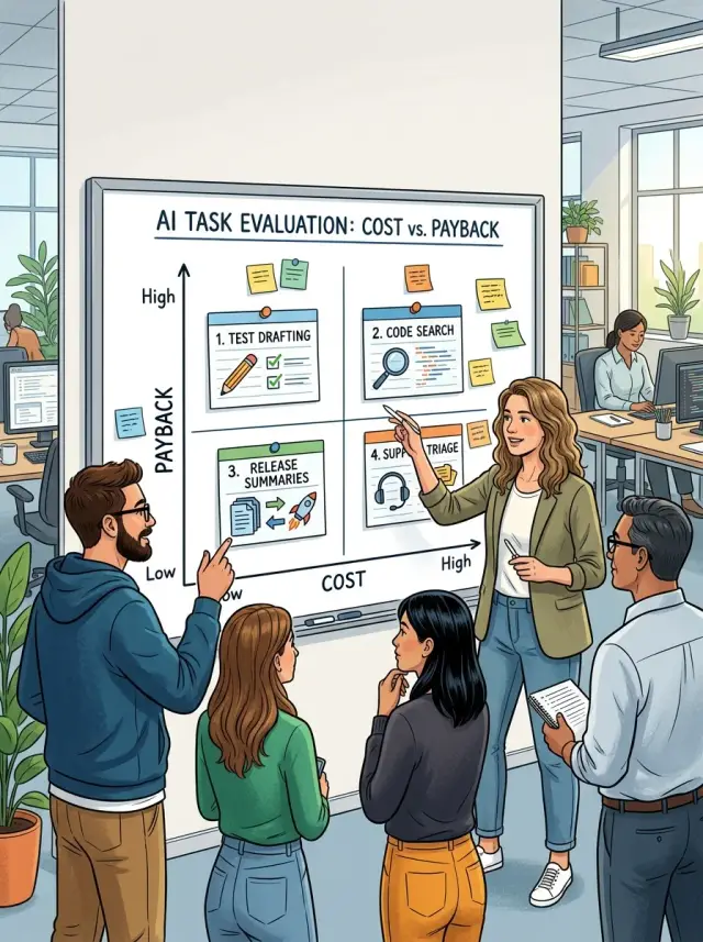 AI in software delivery: compare cheap, useful first wins
