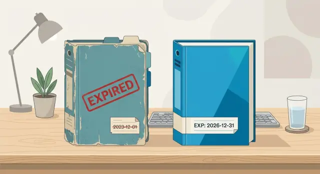 Reference packs for AI tasks with short expiry rules