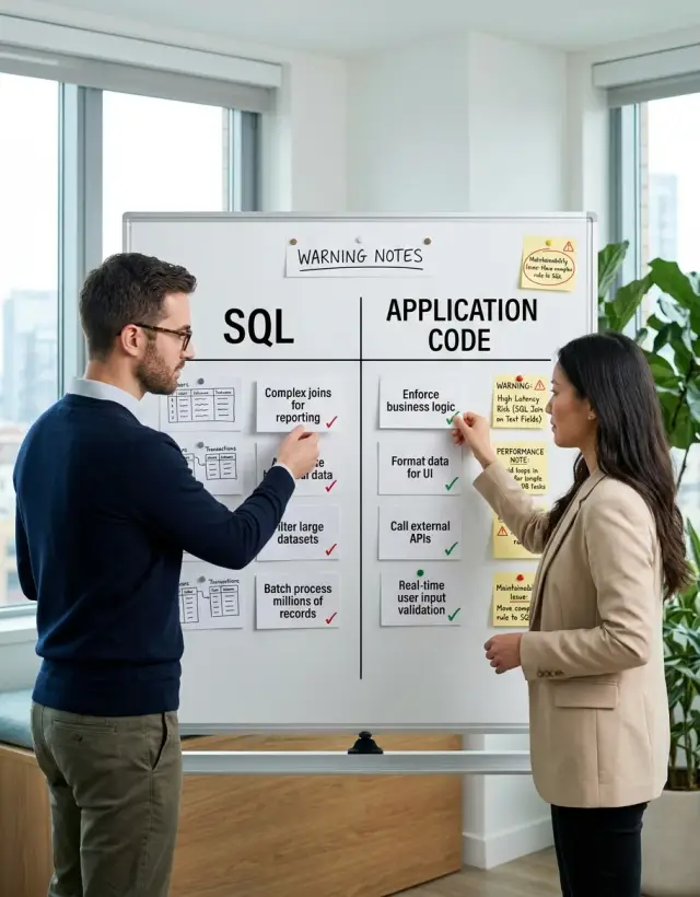 Database constraints vs code: where domain rules belong
