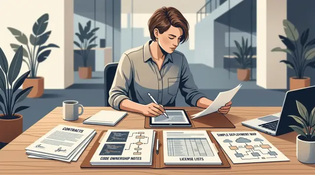 Due diligence prep for an agency-built product sale