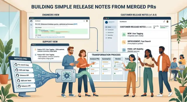 How to write release notes with a lightweight workflow