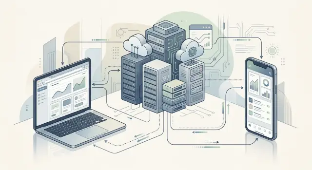 Backend-for-frontend layer for web and mobile apps