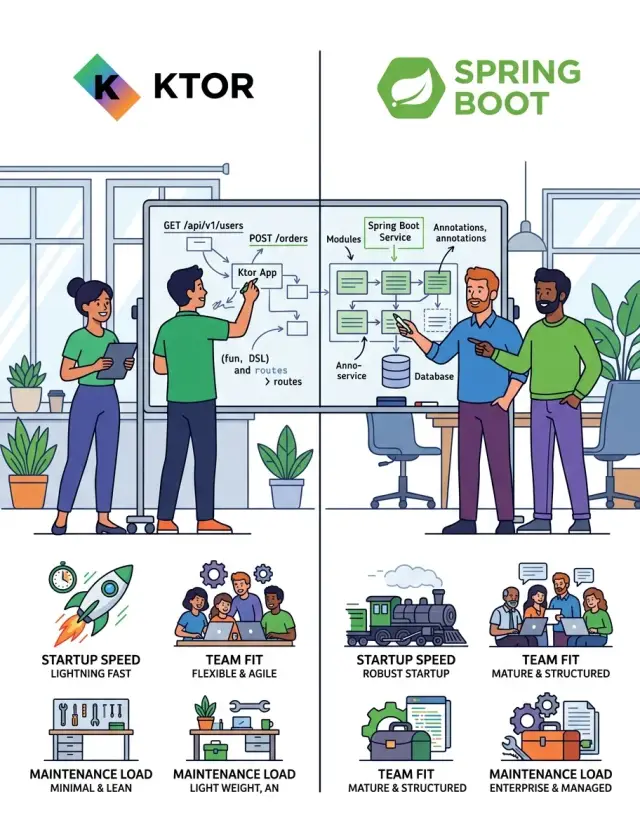 Ktor vs Spring Boot for internal APIs: what teams should pick