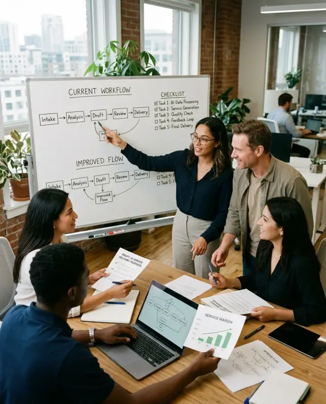 Service margins with AI: fix delivery before productizing
