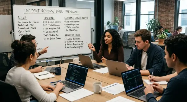 Incident drill before launch for startups and accelerators
