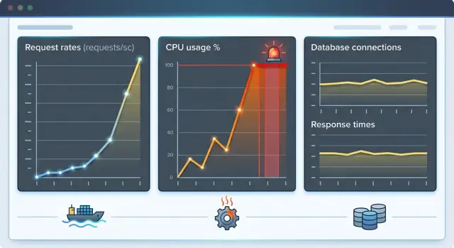 CPU limits throttle services: check bursts before the DB
