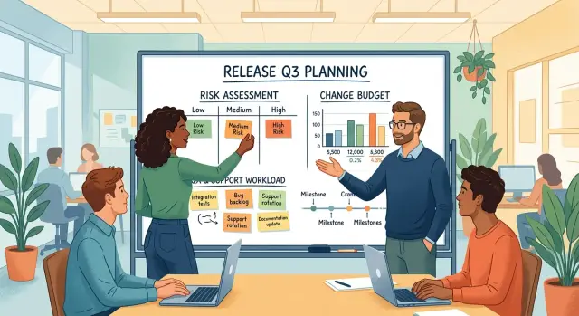 Change budget for each release: safer, steadier shipping