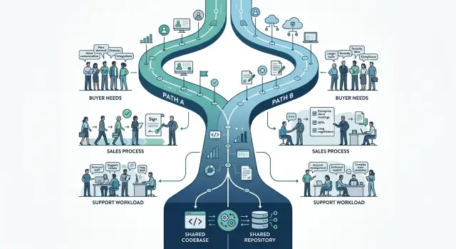 Two products one roadmap: how to spot the split early