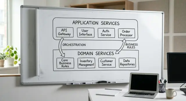 Application services vs domain services: one simple rule
