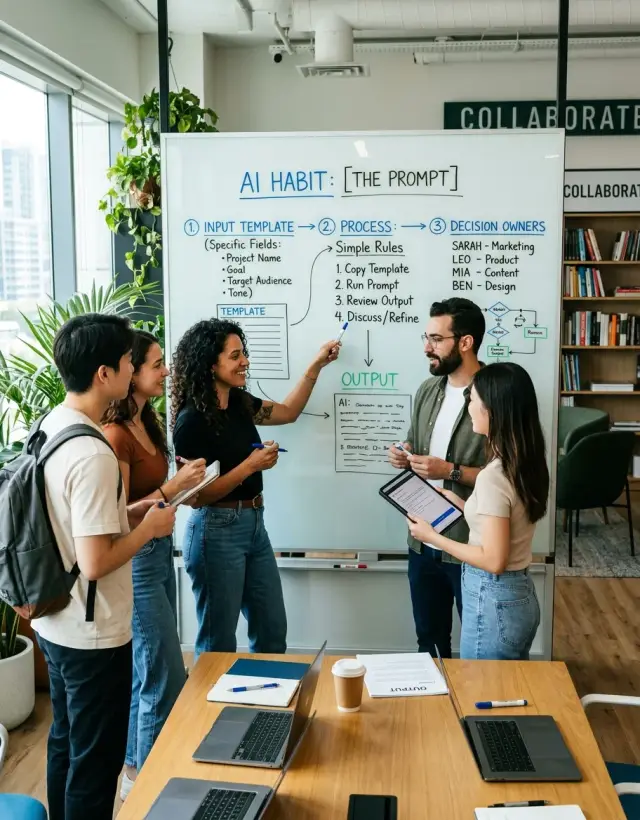 AI adoption in a company: from prompts to team rules