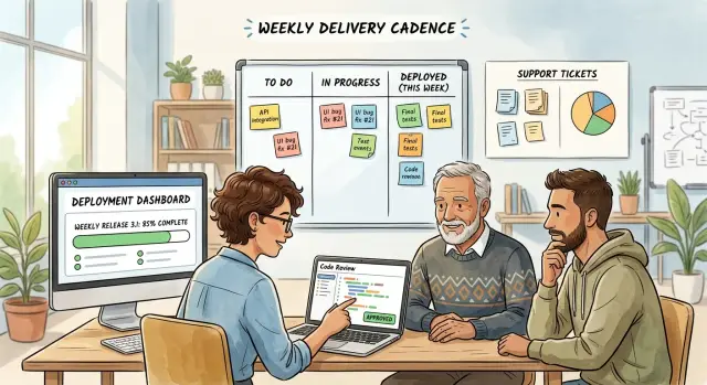 Shipping every week with a small team without burnout