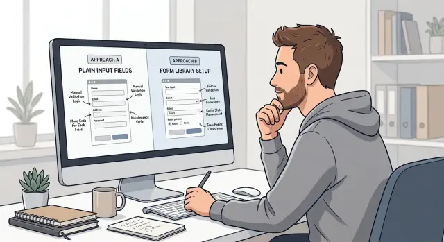 React form library vs plain inputs: how to choose