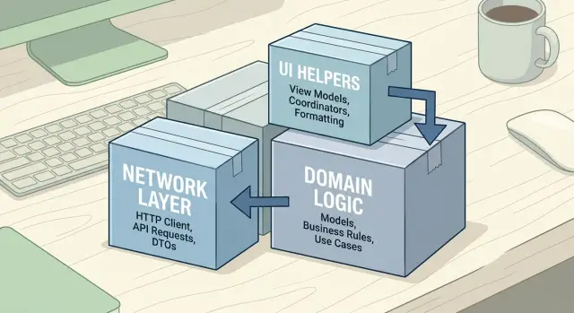 Swift package management for apps with internal modules
