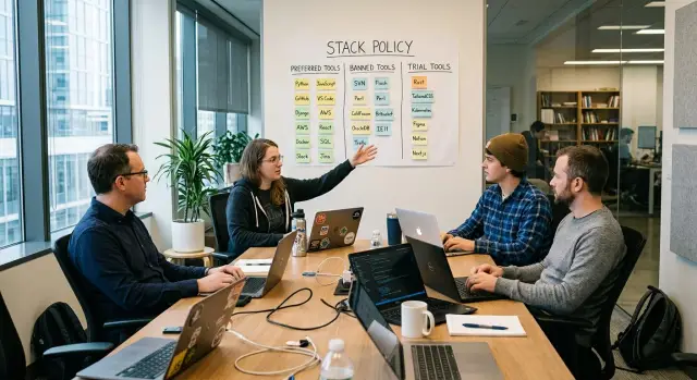 Standardize on one stack without slowing your small team