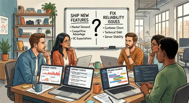 When to hire for reliability before features slow down