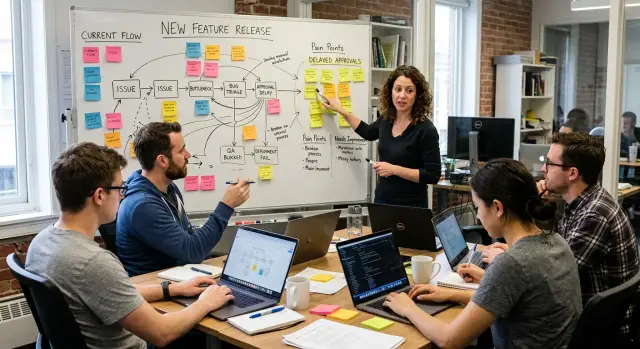 Startup technical workshop for one broken workflow