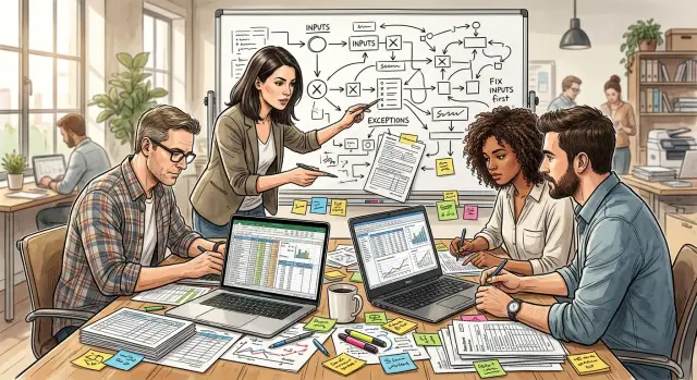 Hidden spreadsheets in process automation: fix inputs first