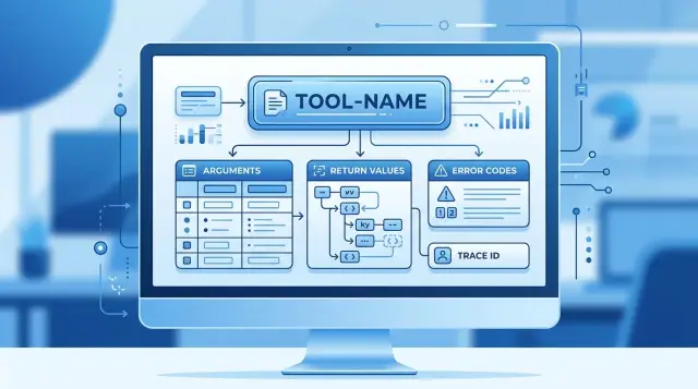 MCP tool schema design for reliable assistant actions