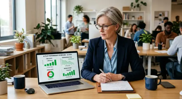 AI rollout scorecard for department heads to judge pilots