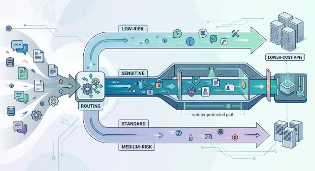 Privacy tiers in model federation for safer AI routing