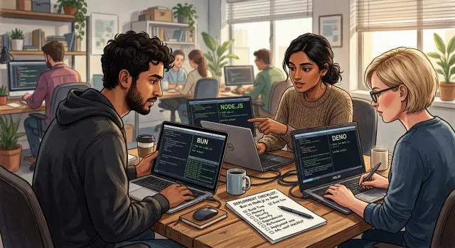 Bun vs Node.js vs Deno for backend tools: what fits now