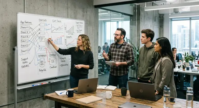 Cloud cost review for product and engineering teams
