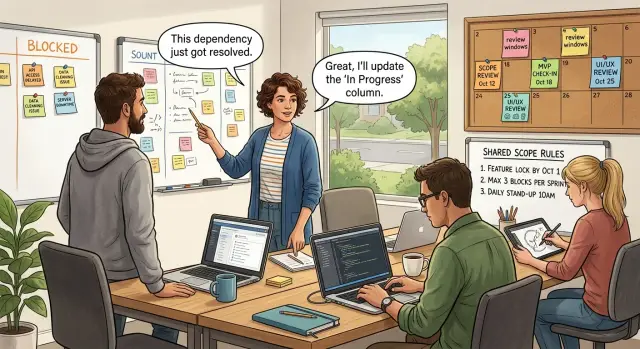 AI team without a project manager: a first month plan