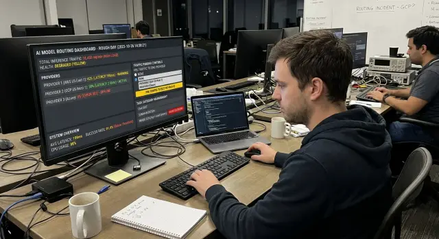 Human override for model routers on weird failure days