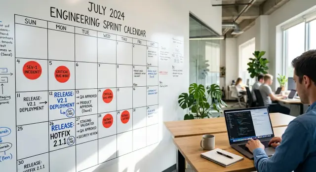 Engineering calendars that expose delivery risk early