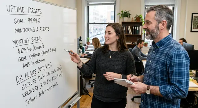 Startup infrastructure office hours without the jargon trap